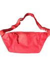 Pop Savvee Clothing Accessories 8" W x 4" H x 3" D / Red / Polyester Red Three-Pocket Fashion Pouch With Plastic Snap Buckle and “Pop Savvee Clothing” Logo