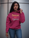 Pop Savvee Clothing Hoodies S / Cardinal Red / Cotton/Polyester Heavy Blend Streetwear Hoodie With “Popular Not Famous” Logo