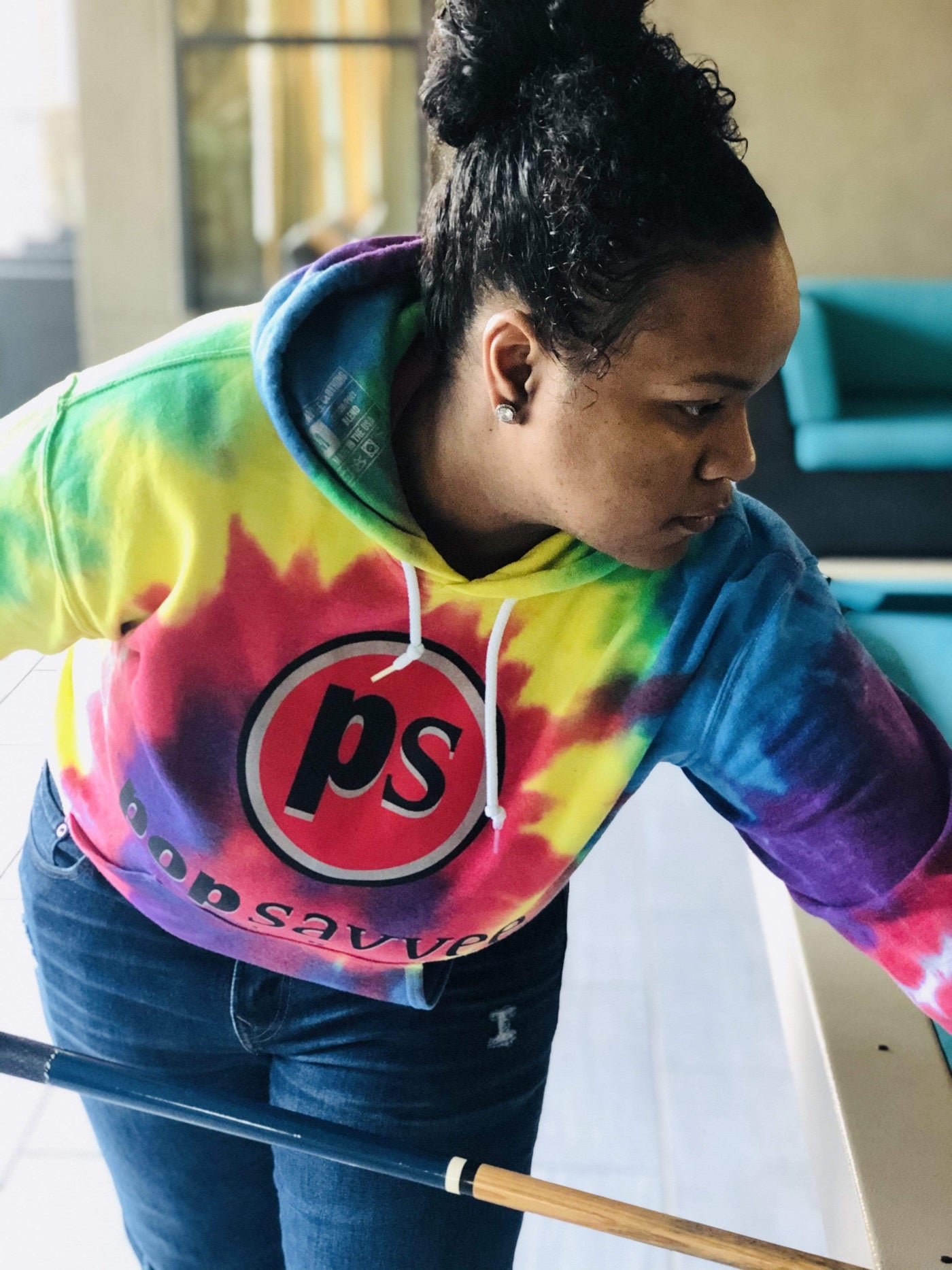 Tie dye hoodie shop red and black
