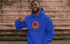 Pop Savvee Clothing Hoodies S / Royal Blue / Cotton/Polyester Heavy Blend Streetwear Hoodie With Red “Pop Savvee Clothing” Logo