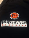 Pop Savvee Clothing Jogging Suits Black Sweat Suit With “Pop Savvee Clothing” Chenille Embroidery