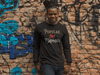 Pop Savvee Clothing Shirts S / Black / Combed/Ringspun Cotton Unisex Long Sleeve Crewneck T-Shirt With “Popular Not Famous” Logo