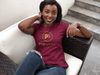 Pop Savvee Clothing Shirts S / Triblend / Heather Cardinal Gold Label Short Sleeve Crewneck T-Shirt With “Pop Savvee Clothing” Logo