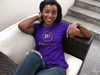 Pop Savvee Clothing Shirts S / Triblend / Midnight Purple Gold Label Short Sleeve Crewneck T-Shirt With “Pop Savvee Clothing” Logo