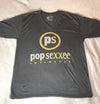 Pop Sexxee Intimates Sleepwear XS / Tri-Black / Poly/Cotton/Rayon Triblend V-Neck Tee With Metallic Silver and Metallic Gold “Pop Sexxee Intimates” Logo (M)